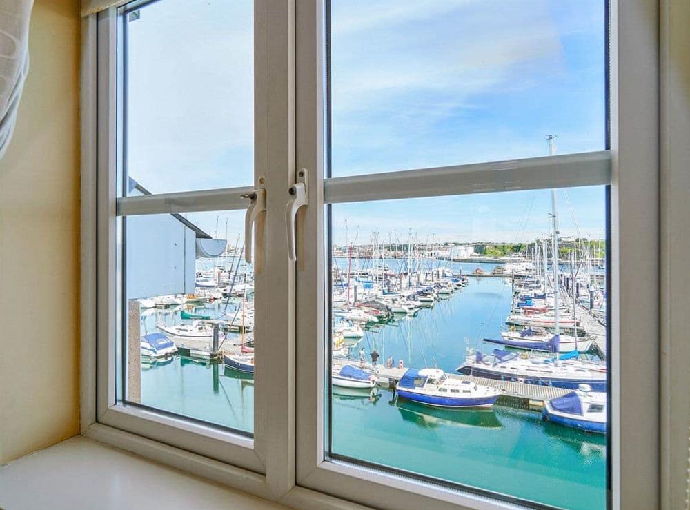 View from master bedroom at Marina View in Mount Batten, near Plymouth, Devon