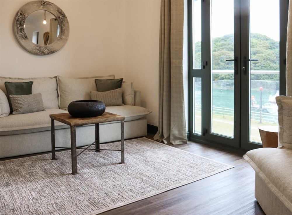 Living area at Marina View in Neyland, near Milford Haven, Dyfed