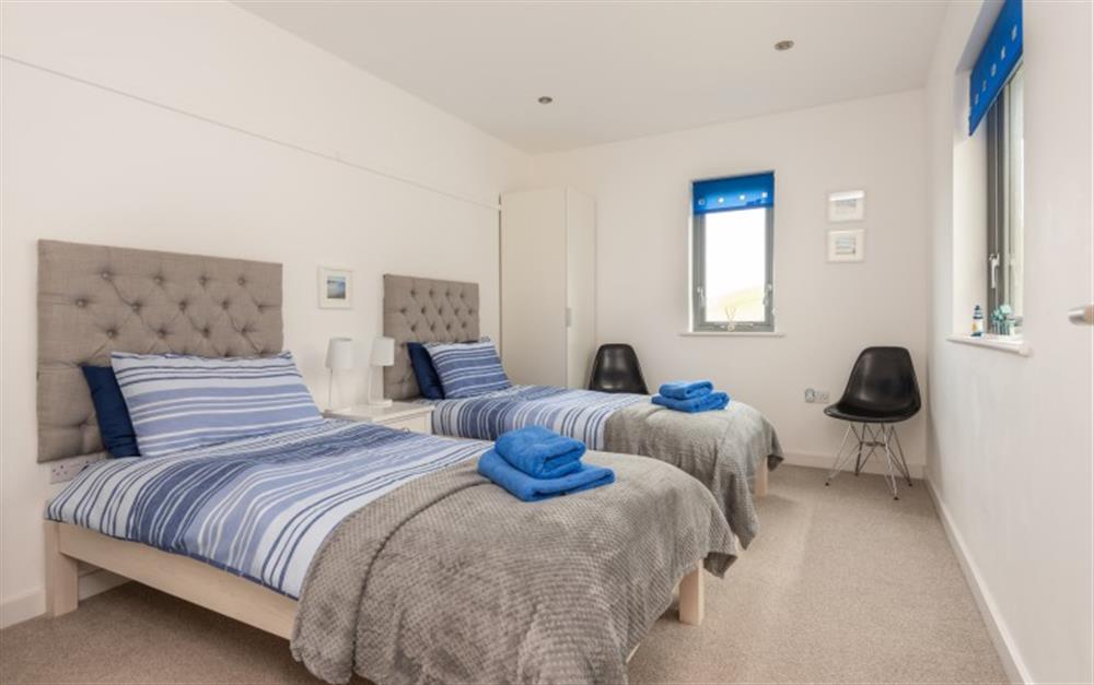 Twin bedroom  at Marine Heights in Bigbury-On-Sea