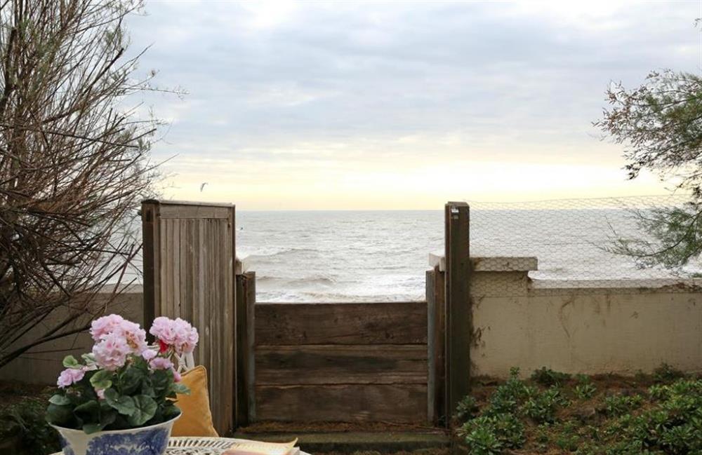 Views from the garden at Marine Parade, Hythe, Kent