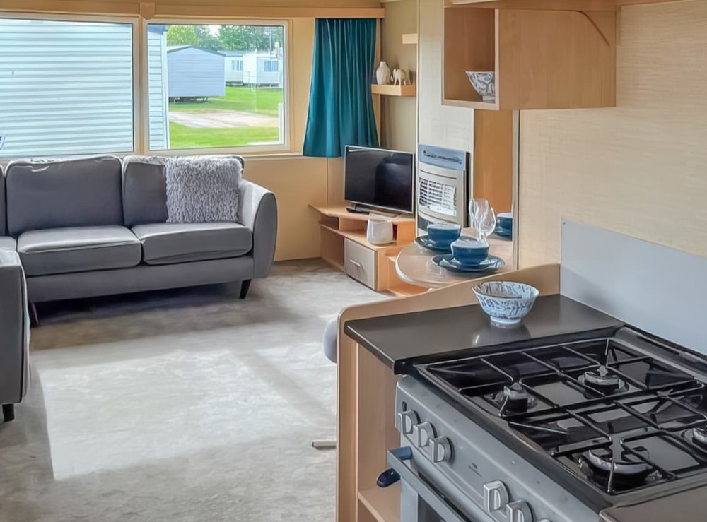 Kitchen at Marine Park Holiday Home in Rhyl, Denbighshire