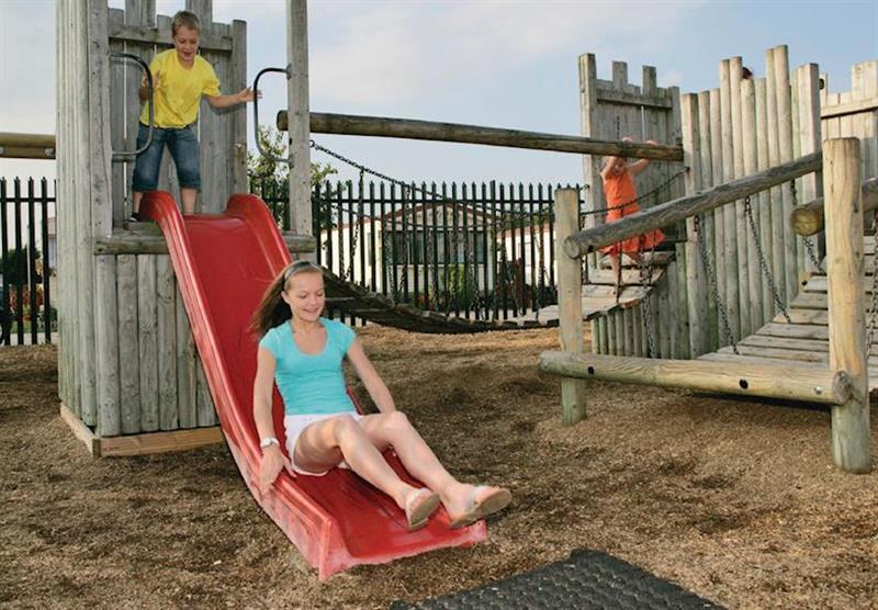 Children’s playground at Marine Park in Rhyl, North Wales & Snowdonia