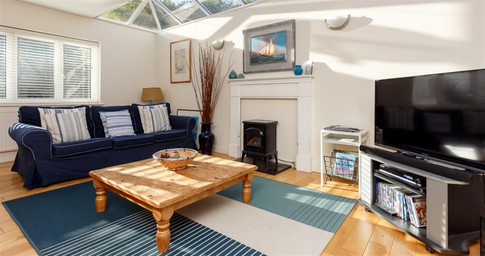 Relax in the living area at Mariner House in Sandbanks
