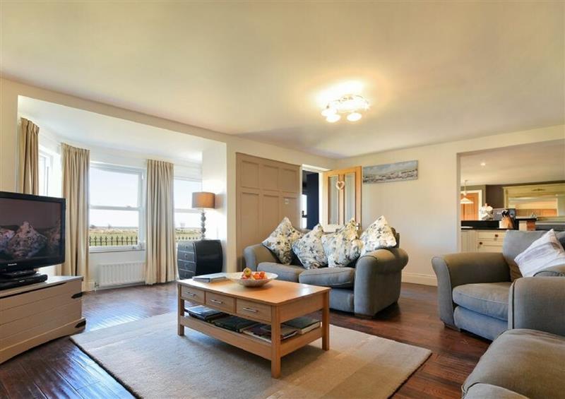 The living room at Mariners House, Alnmouth