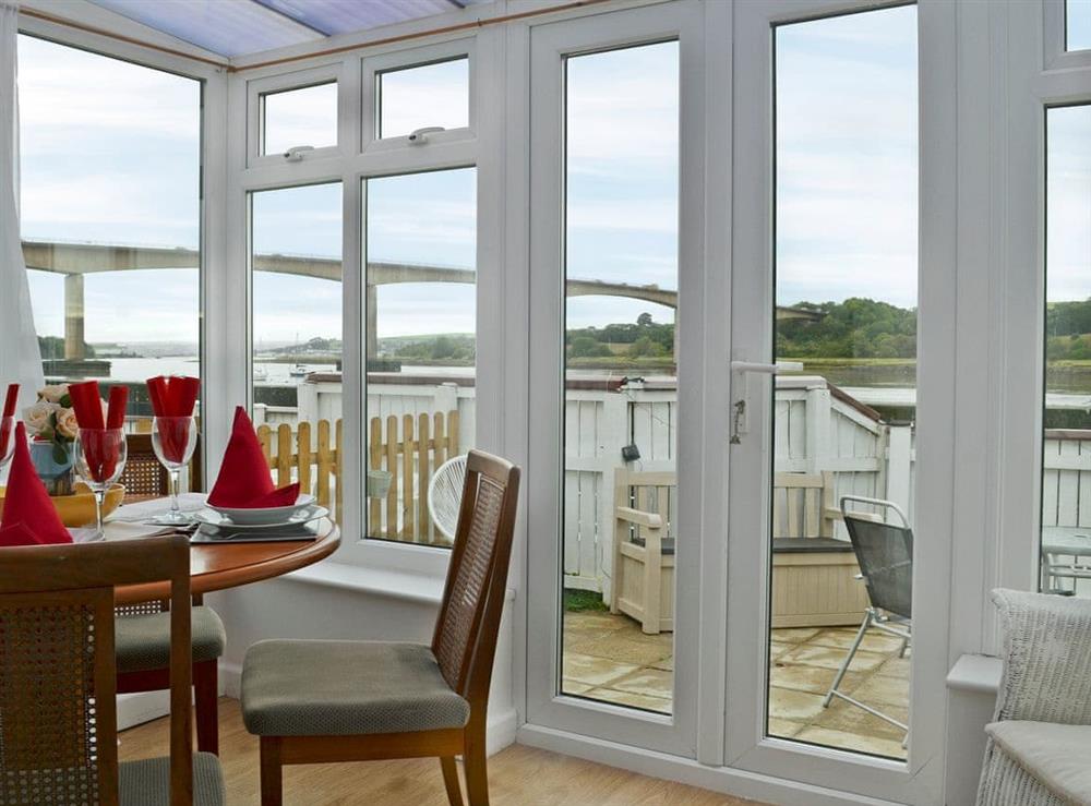 Light and airy conservatory with wonderful views at Mariners Rest in Bideford, Devon