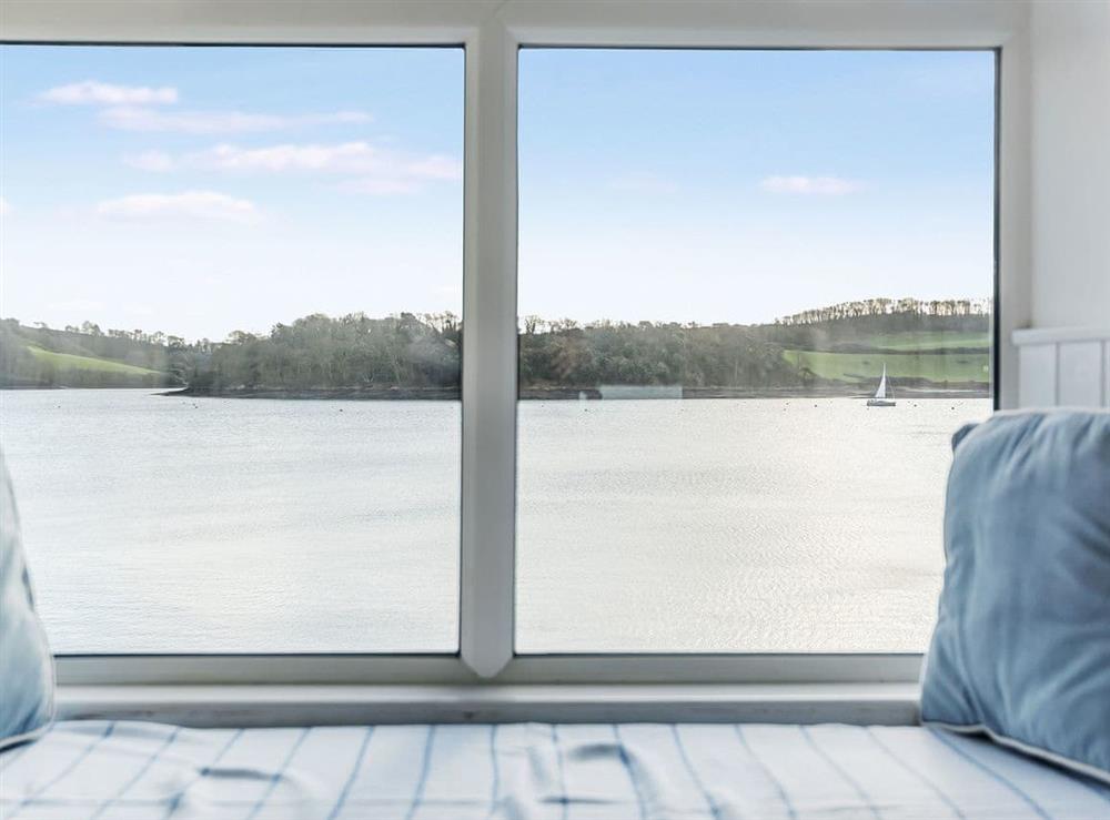 Direct sea view from the master bedroom at Mariners in St Mawes, Cornwall