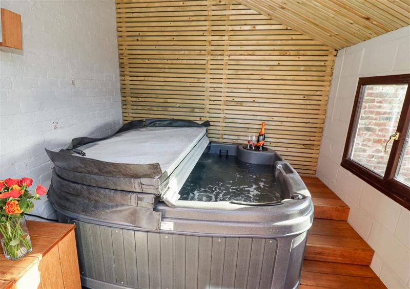 Relax in the hot tub at Mariners Watch, Whitby