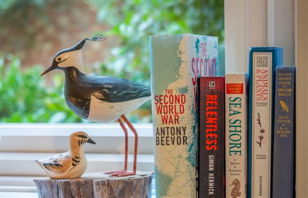 A selection of books at Mariners Way, Aldeburgh
