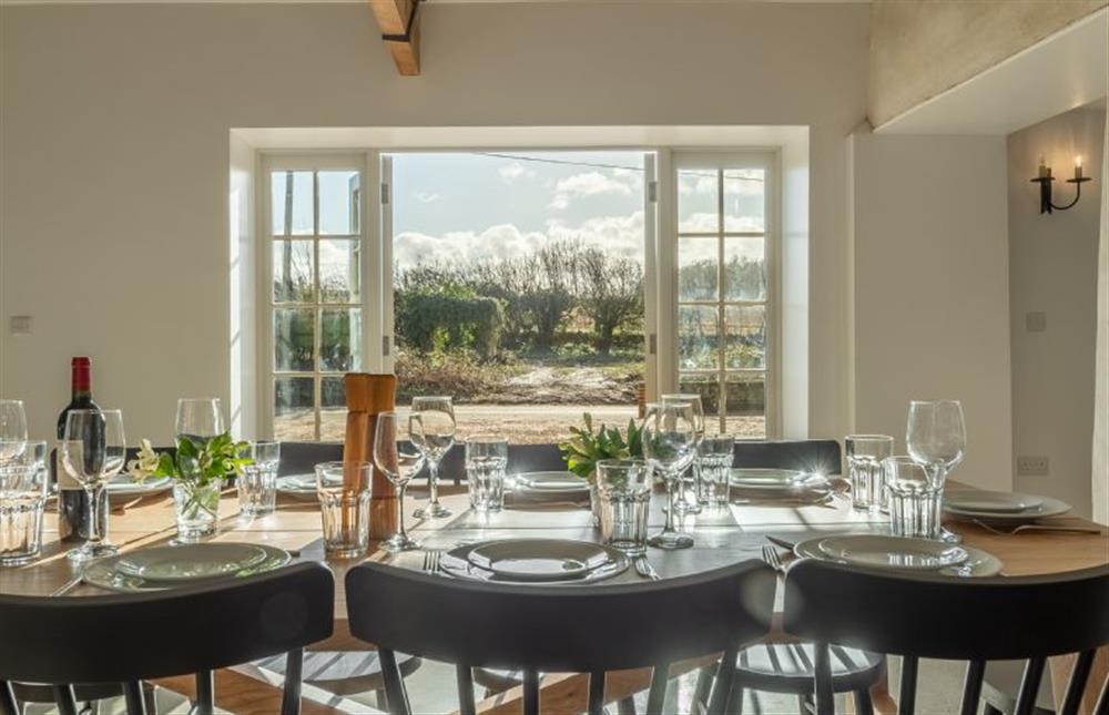 Ground floor: Dining area has seating for ten guests at Market Square House, Fring near Kings Lynn
