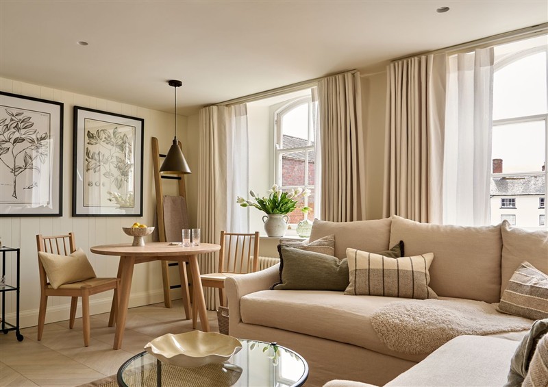 This is the living room at Market View - The Georgian House, Ludlow