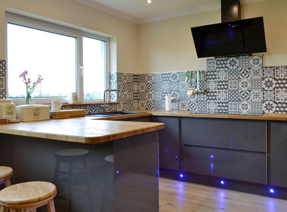 Kitchen at Marlais View in Llansadwrn, Dyfed