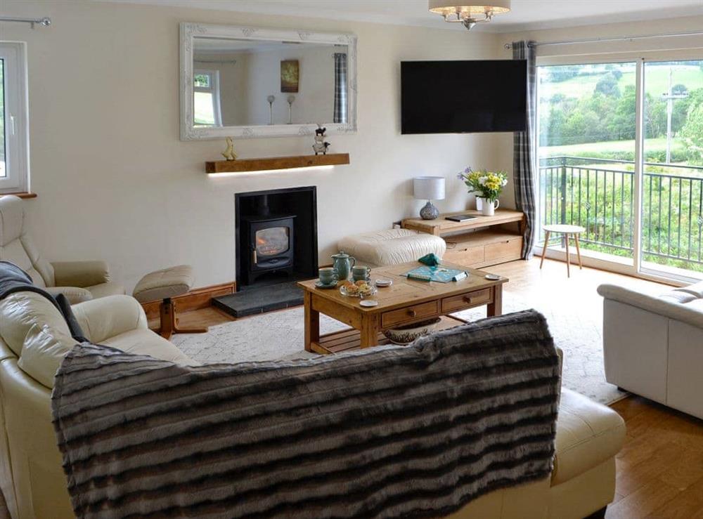 Living room at Marlais View in Llansadwrn, Dyfed