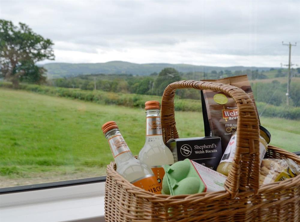 Welcome pack at Marlais View in Llansadwrn, Dyfed