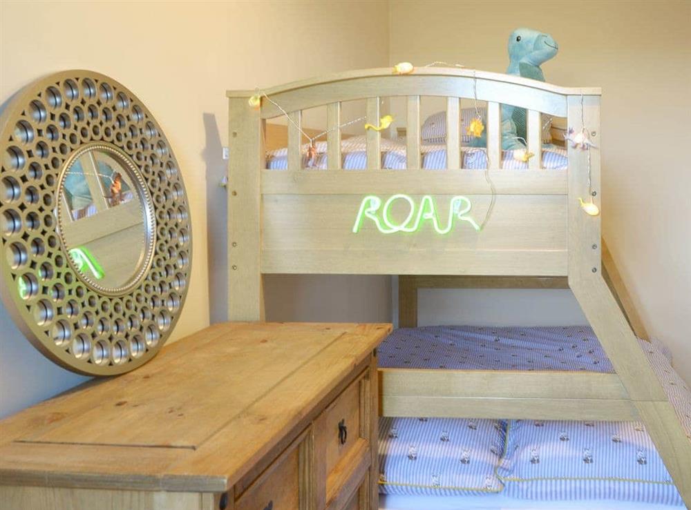 Bunk bedroom at Marleys Retreat in Holywell, near Newcastle Upon Tyne, Northumberland