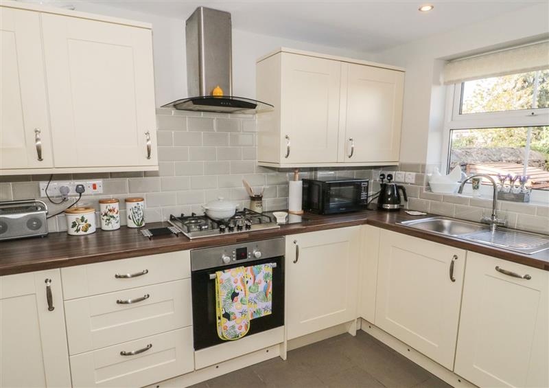 The kitchen at Marlin Cottage, Conwy