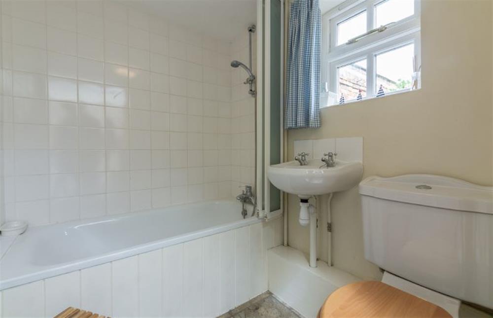 Bathroom with shower over at Marram Cottage, Brancaster Staithe near Kings Lynn