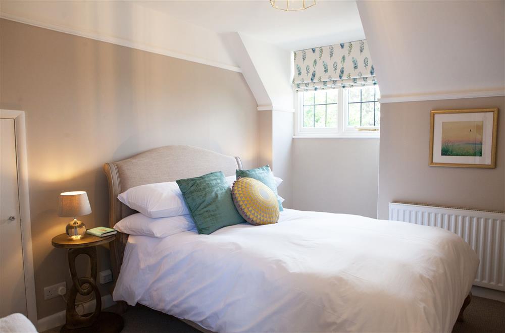 Feather bedroom with a 4’6 double bed at Marrington Hall, Montgomery