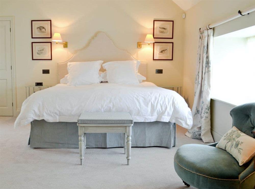 Double bedroom at Marsh Barn in Brancaster, Norfolk., Great Britain