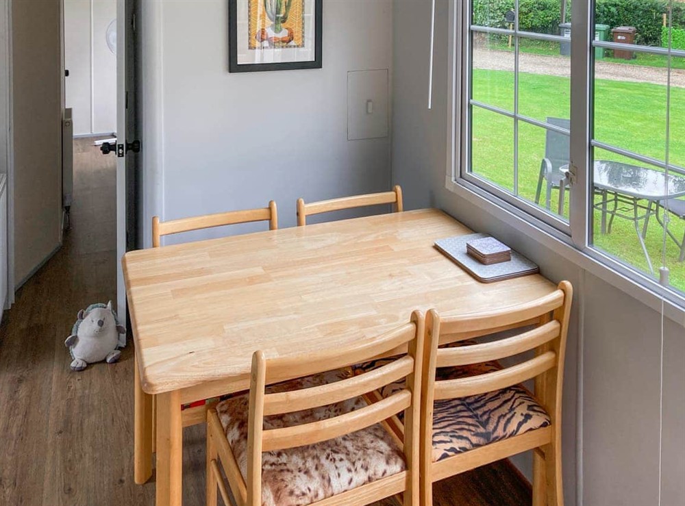 Dining Area at Marsh Corner Van in Neatishead, near Wroxham, Norfolk