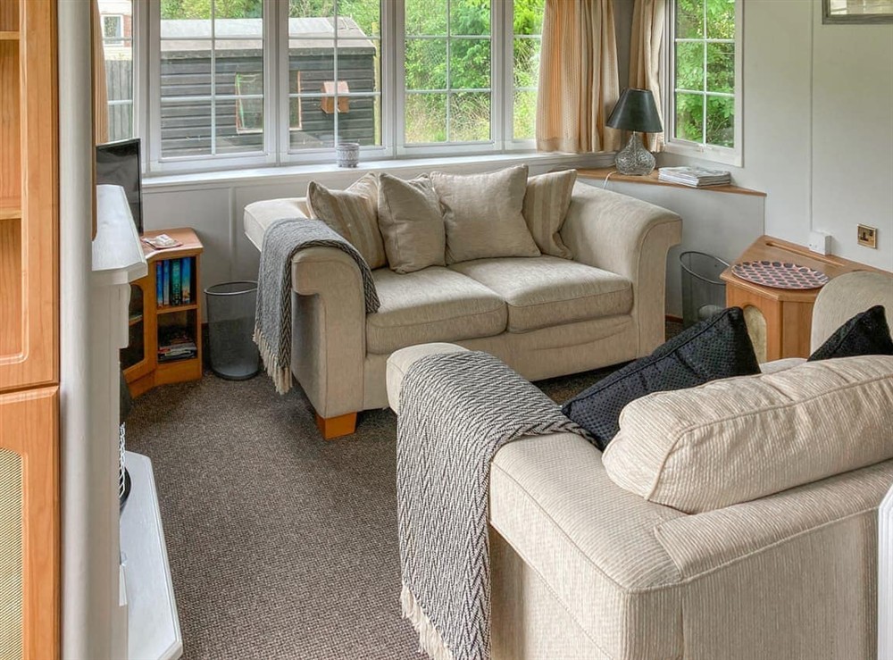 Seating area at Marsh Corner Van in Neatishead, near Wroxham, Norfolk