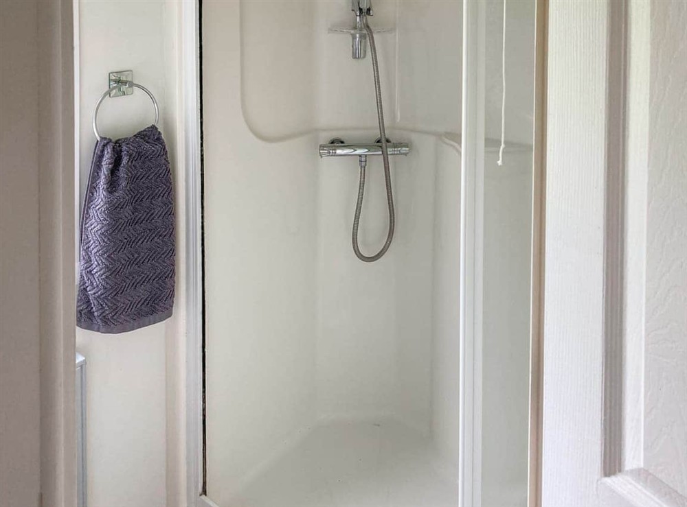 Shower room at Marsh Corner Van in Neatishead, near Wroxham, Norfolk