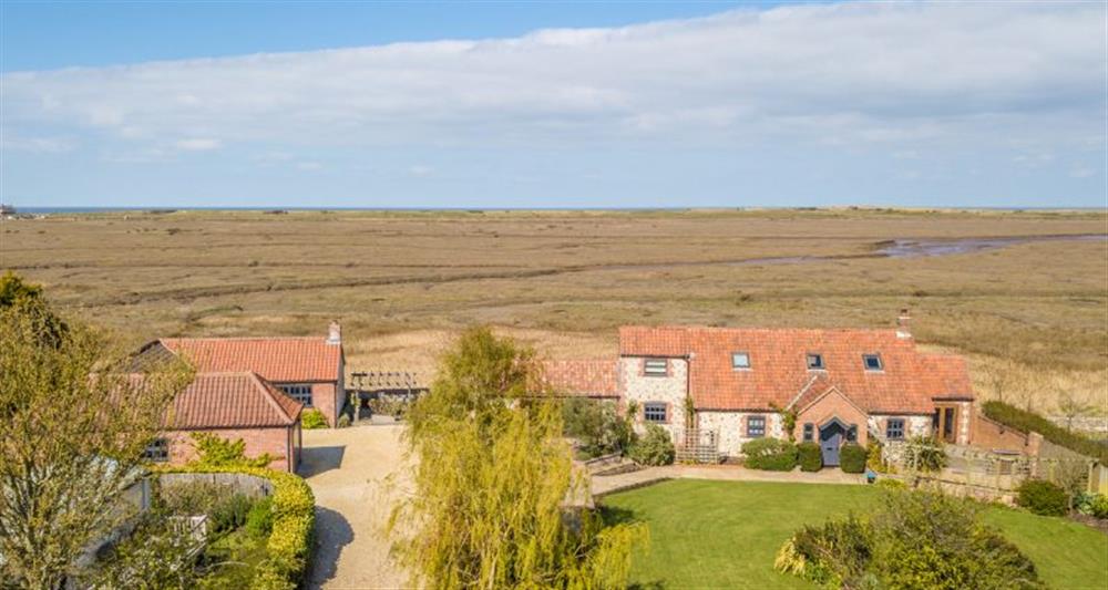 Exterior: Marsh Retreat shares a private driveway with Marshlands at Marsh Retreat, Brancaster near Kings Lynn