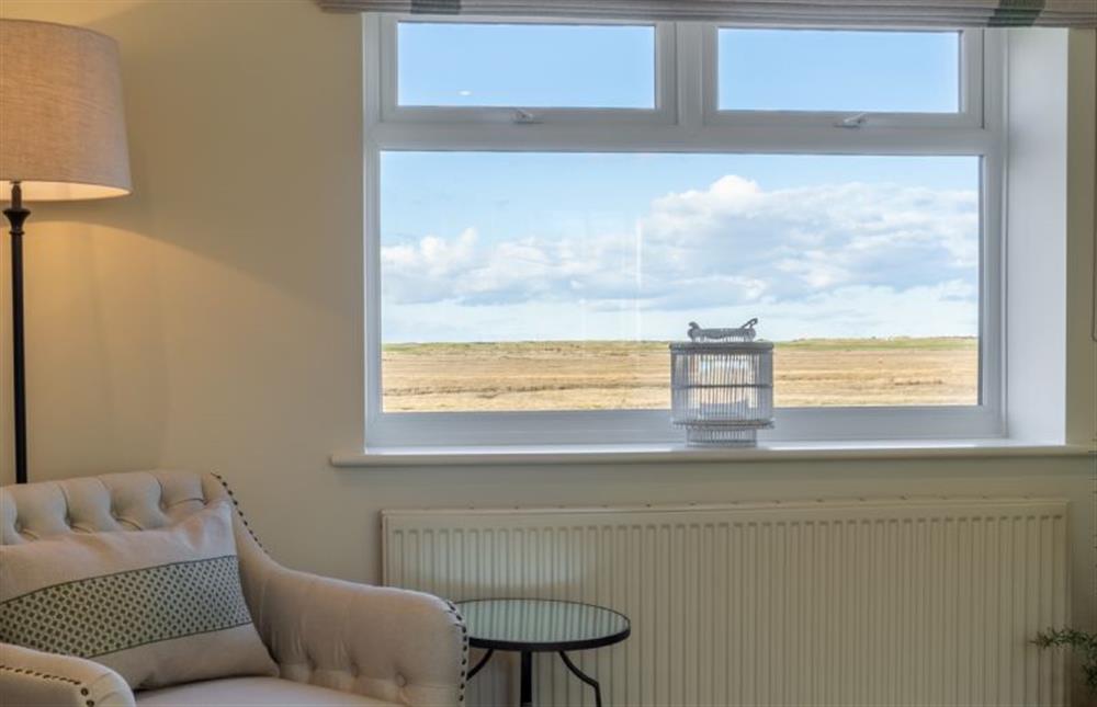 Ground floor: Enjoy views across the salt marsh towards the sea at Marsh Retreat, Brancaster near Kings Lynn