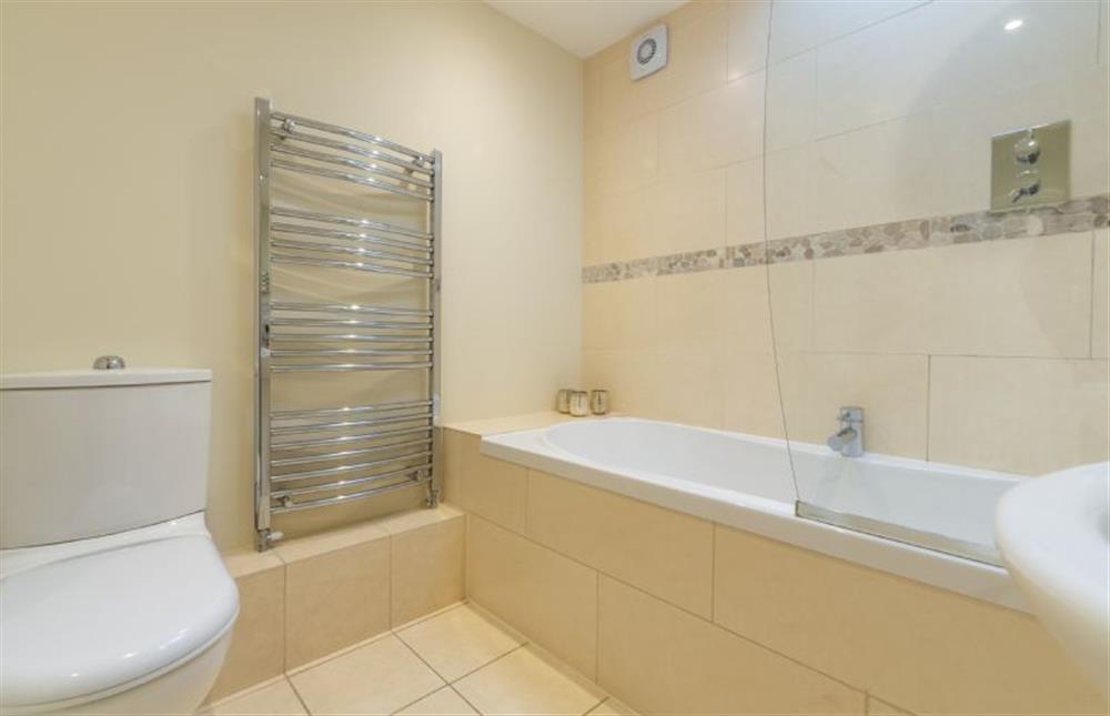 Ground floor:  Therefts a heated towel rail to warm your towels at Marsh Retreat, Brancaster near Kings Lynn