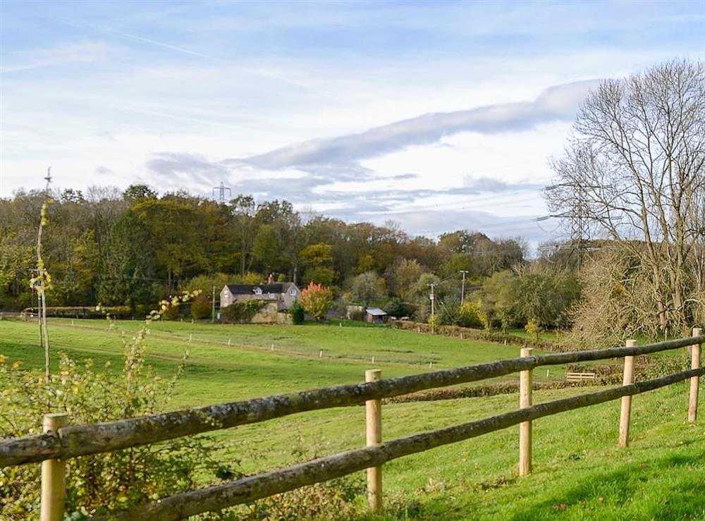 Wonderful far-reaching views over the surrounding countryside at Marshalls Farm in Kilcot, near Newent, Herefordshire