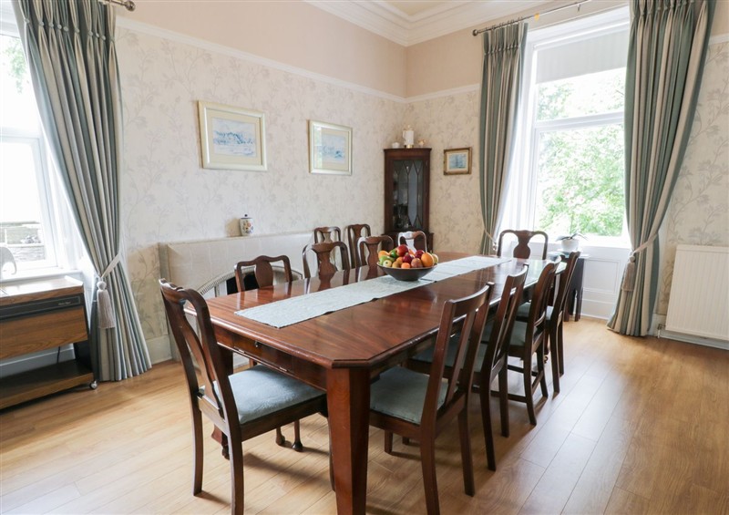 Dining room at Marshill Farm House, Draffan near Kirkmuirhill