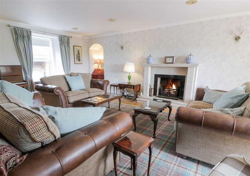 Enjoy the living room at Marshill Farm House, Draffan near Kirkmuirhill