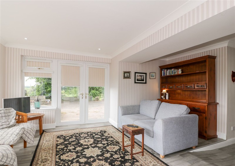 The living area at Marshill Farm House, Draffan near Kirkmuirhill