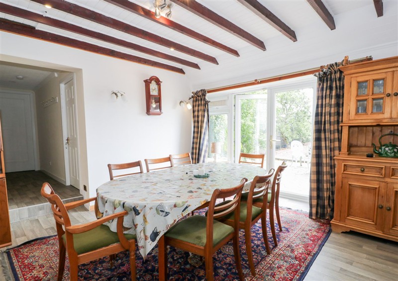 This is the dining room at Marshill Farm House, Draffan near Kirkmuirhill