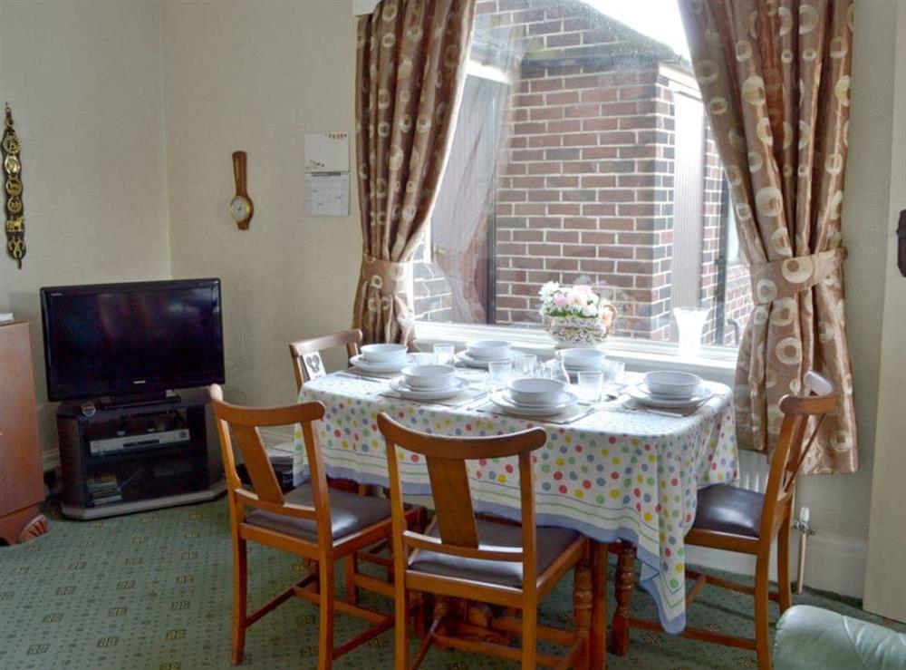Dining area at Marston House in Wrightington, near Wigan, Lancashire