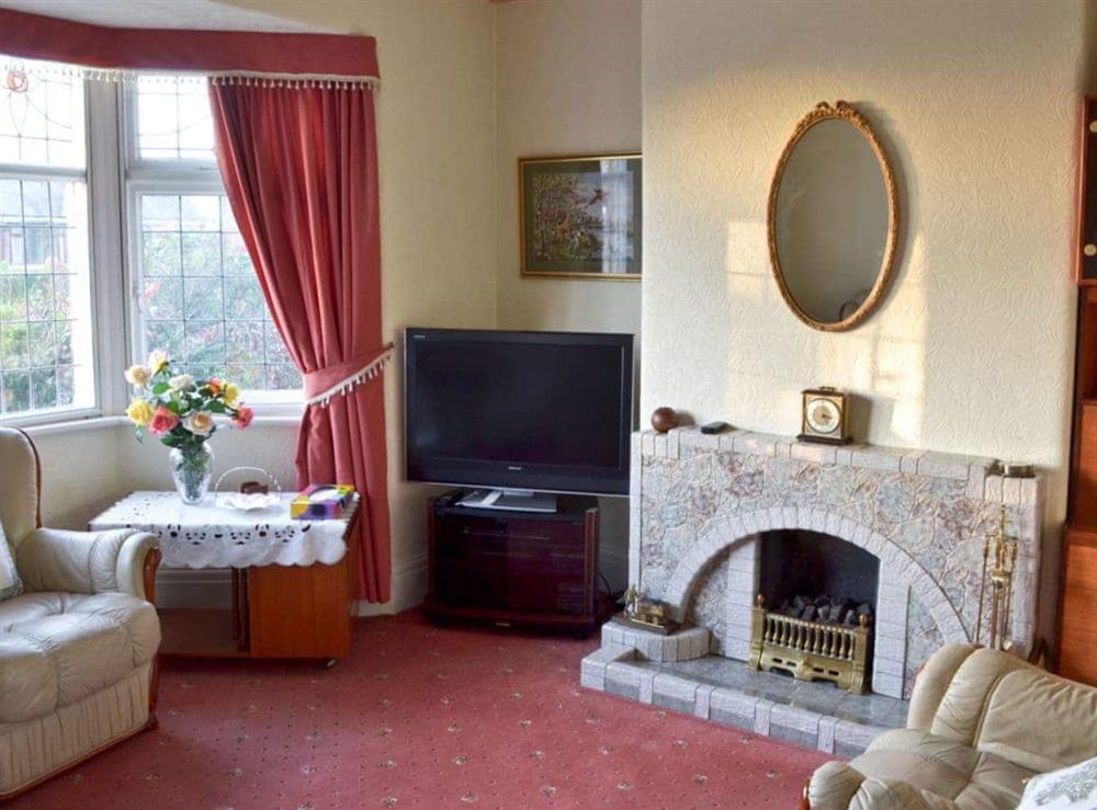 Living room at Marston House in Wrightington, near Wigan, Lancashire