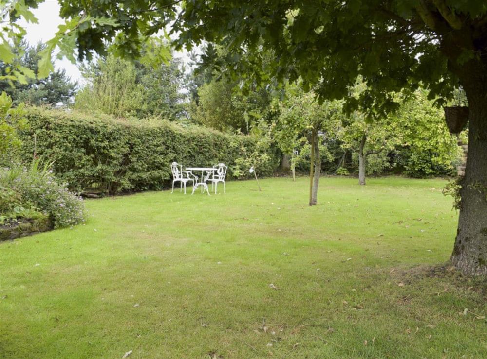 Wonderful picnic-style table and seating with countryside views at The Dairy, 