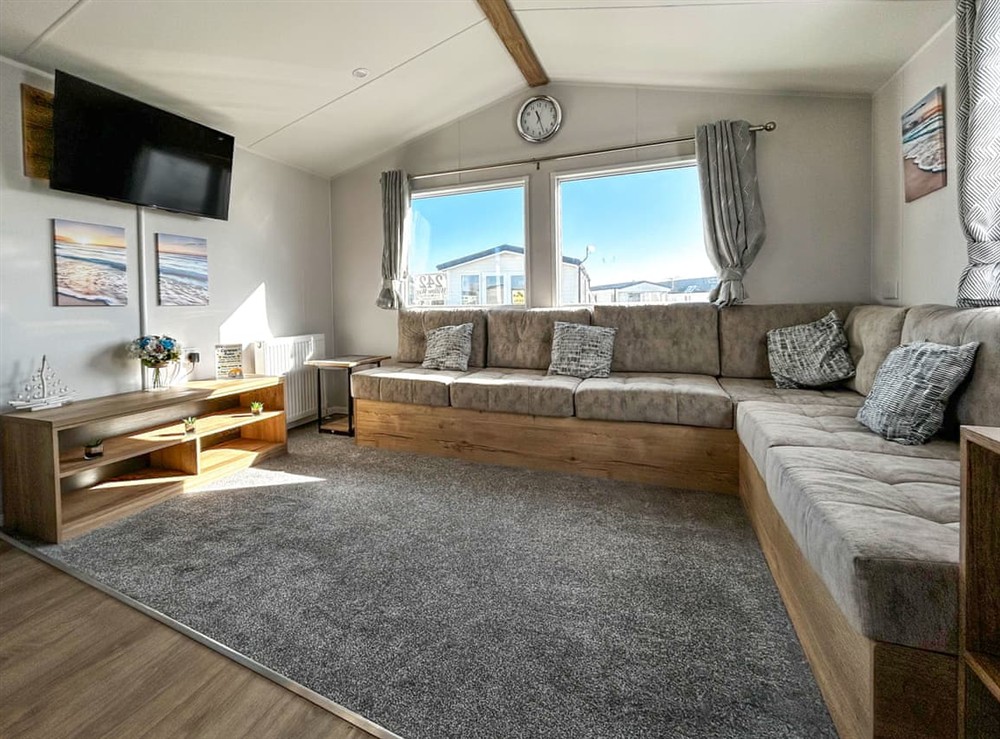 Living area at Martins Holiday Haven in Camber, East Sussex
