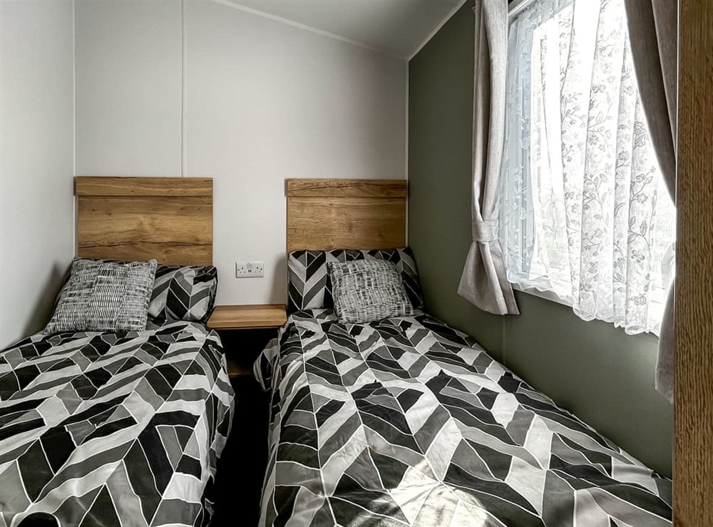 Twin bedroom at Martins Holiday Haven in Camber, East Sussex