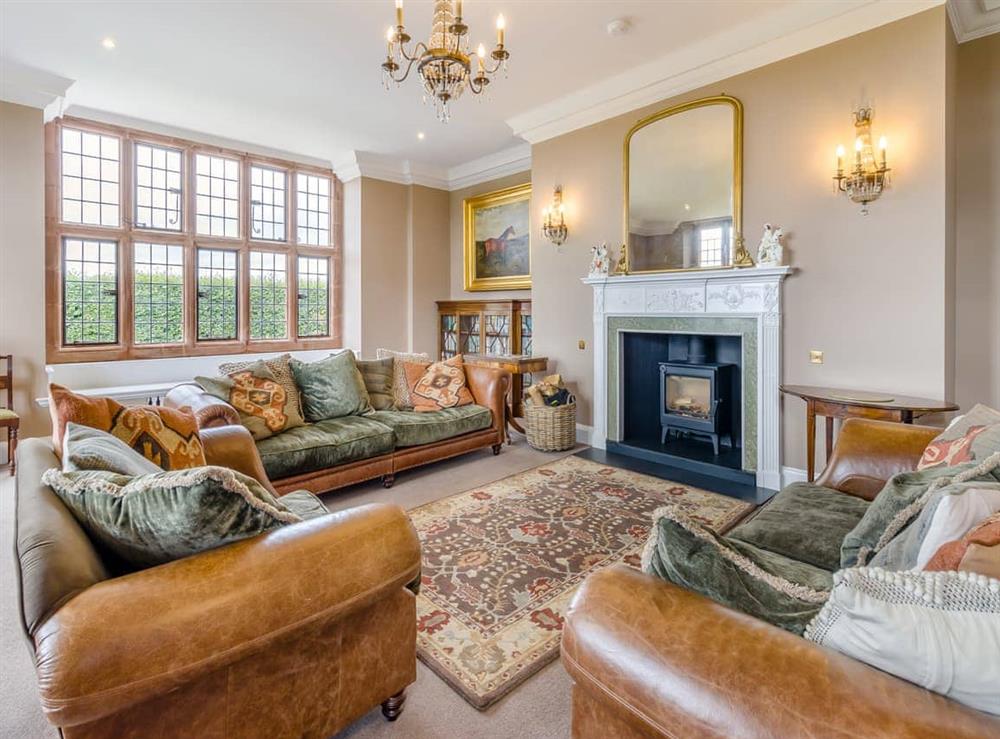 Living room at Marton Hall in Baschurch, Shropshire