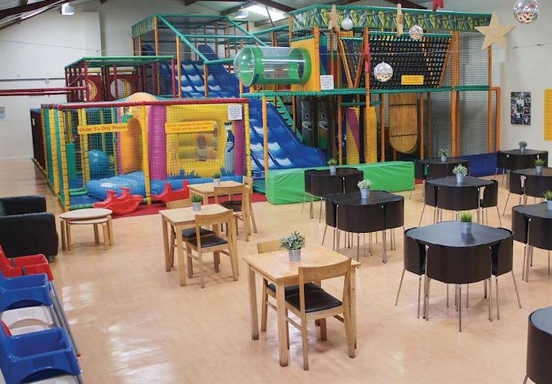Indoor soft play area at Marwell Lodges in Hampshire, South of England