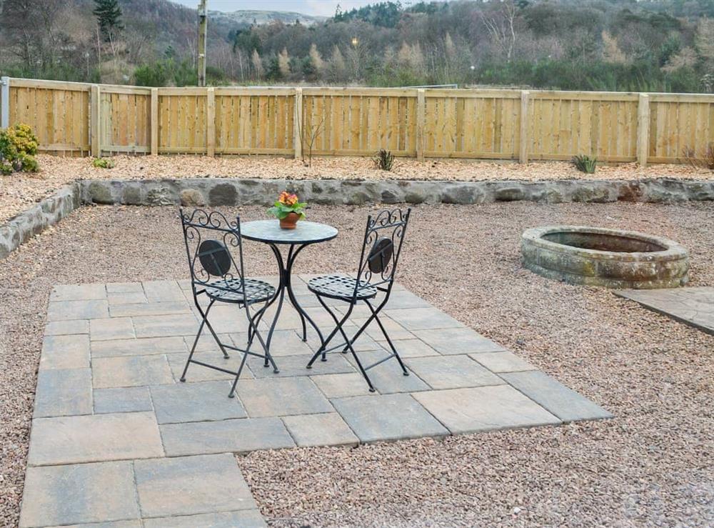 Outdoor area at Maryland Cottage in Aberargie, near Perth, Perthshire