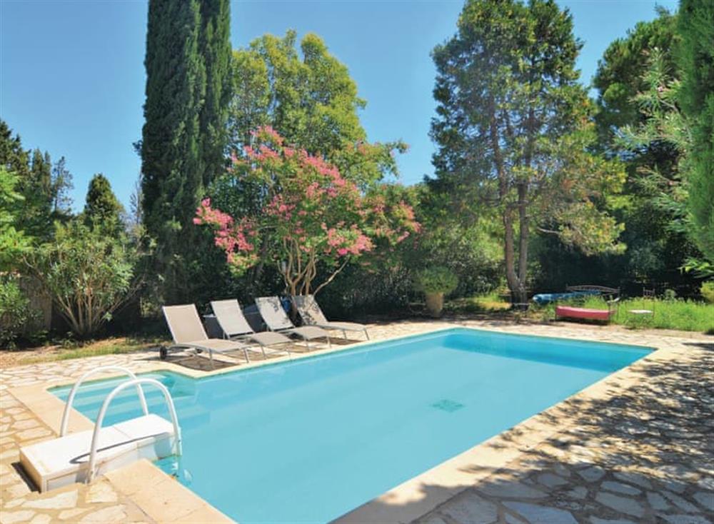 Swimming pool at Mas Des Marjolaines in Mas-Blanc-des-Alpilles, Bouches-du-Rhône, France