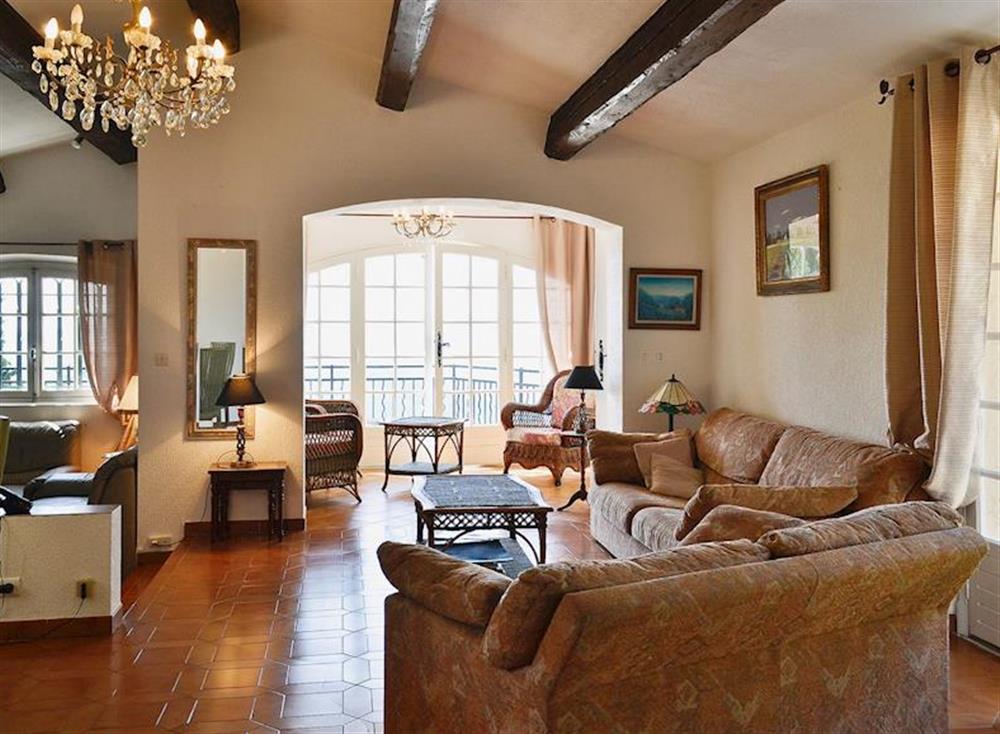 Living room at Mas Miremont in Le Tignet, Alpes-Maritimes, France