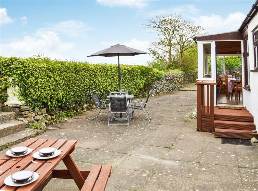 Outdoor area at Maskell Beach Cottage in Ulverston, Cumbria