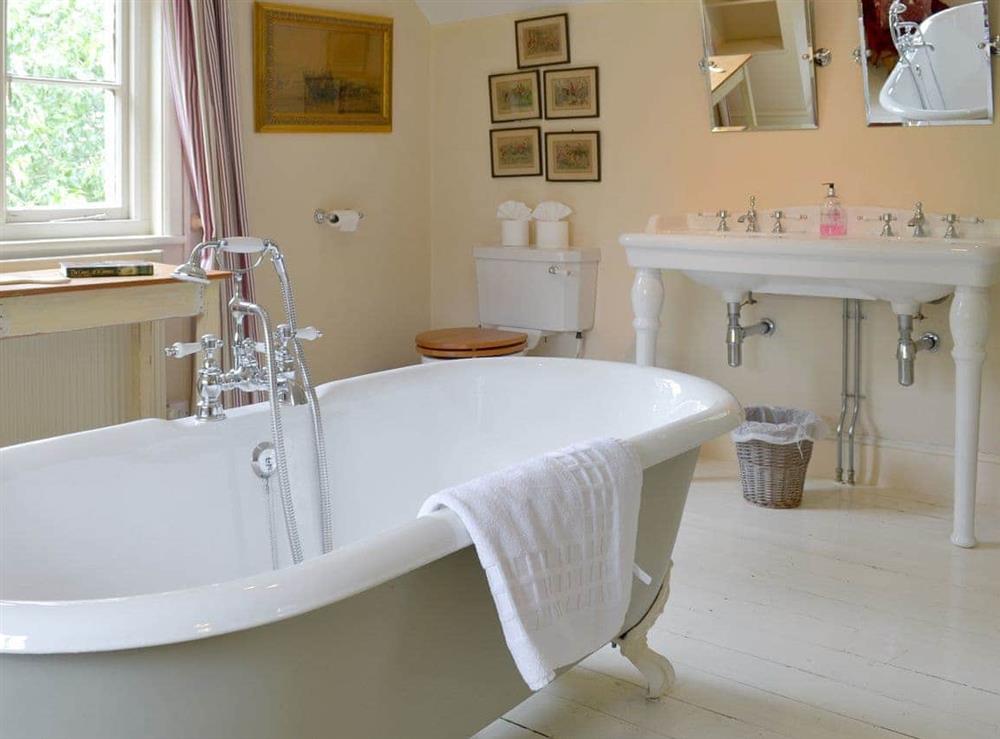 Fantastic bathroom with free standing bath at Front Lodge, 