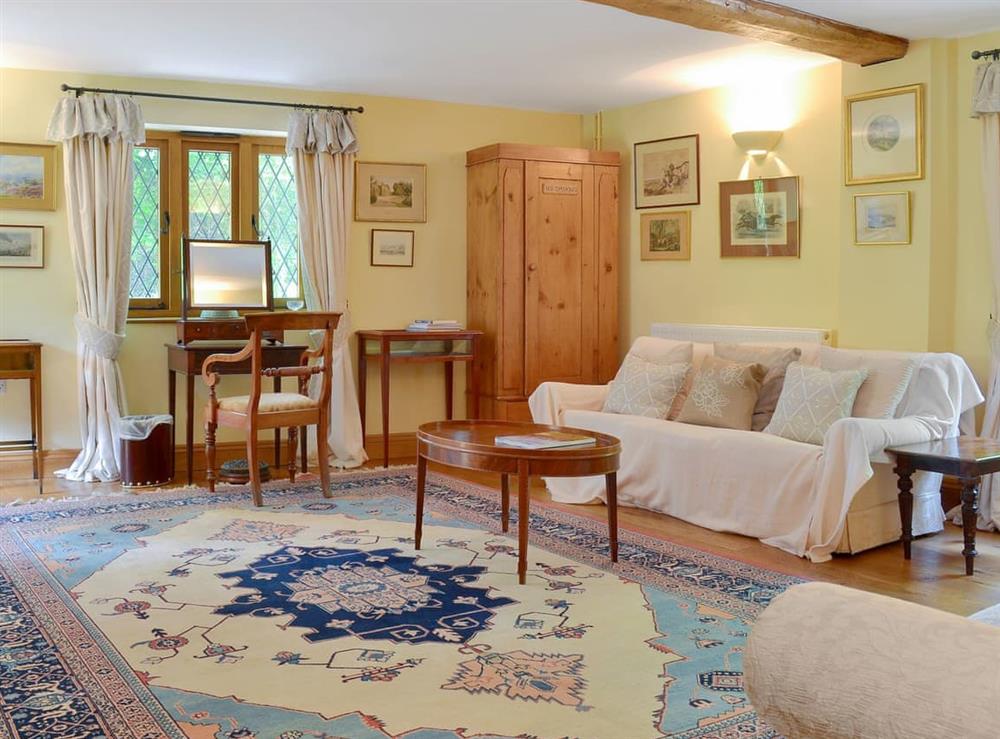 Large, comfortable living room at Mill Farmhouse, 