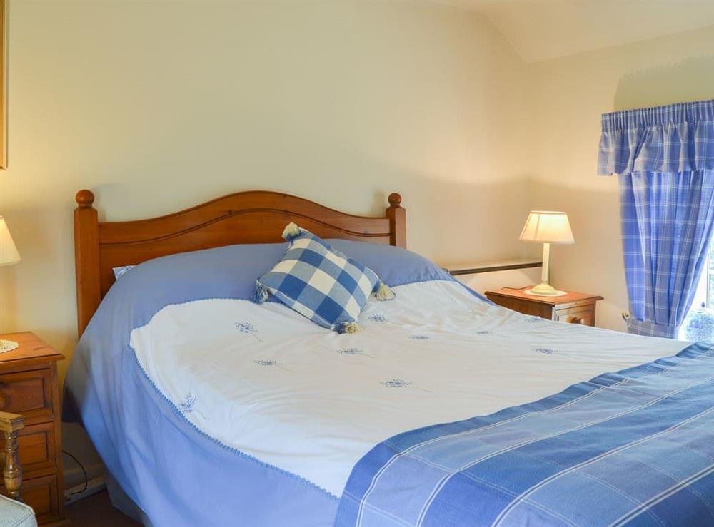 Welcoming double bedded room at Mavis Cottage in Kingswood, near Kington, Herefordshire
