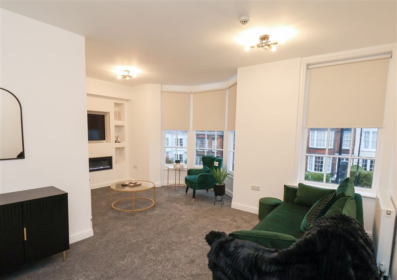 This is the living room at Maxwell View, Scarborough