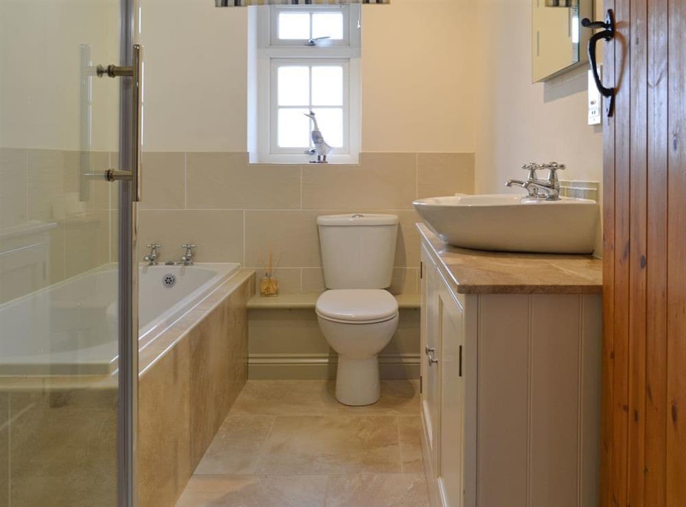 Bathroom with separate shower at May Cottage in Middleton, near King’s Lynn, Norfolk