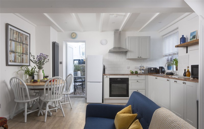 The kitchen at May Cottage, Cornwall